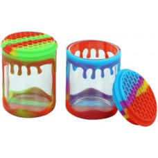 Silicone Glass Jar Drip Design 100ml 
